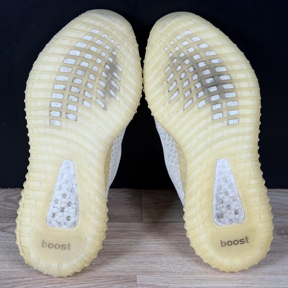 Adidas Yeezy Boost 350 V2 Natural Shoes Mens Size 10.5 Cream Sneakers FZ5246 - Picture 12 of 15